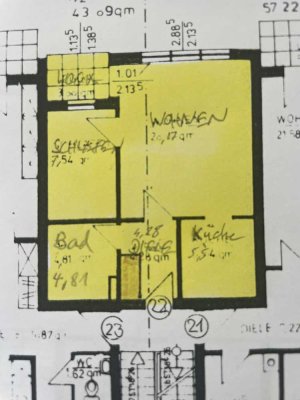 Top Lage: ruhige, citynahe 1,5 Zi-Wohnung mit Balkon im Martinsviertel