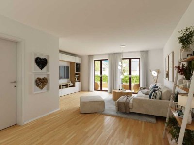 PREISREDUZIERUNG
Erstbezug. Hochwertige Materialien. Garten.