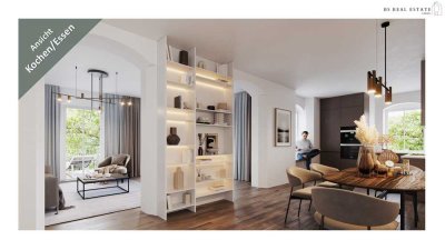 Helle 3,5 ZKB Wohnung, 1. OG mit großem Balkon und hohen Decken