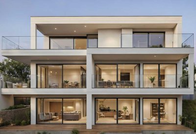 Exklusive 3-Zimmer Terrassenwohnung mit nachhaltiger Architektur und eigenem Garten