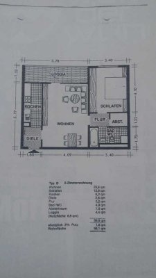 Helle 2-Zimmer Wohnung mit Balkon in Stuttgart-Freiberg