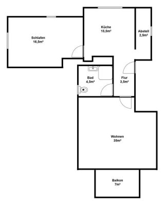 Erstbezug nach Sanierung: Ansprechende 2,5-Raum-DG-Wohnung mit geh. Innenausstattung + Balkon