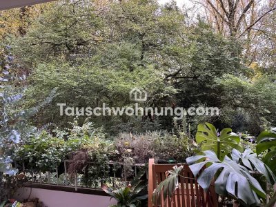 Tauschwohnung: lichtdurchflutete 3-Zimmer Wohnung mit Grünsteifen-Blick