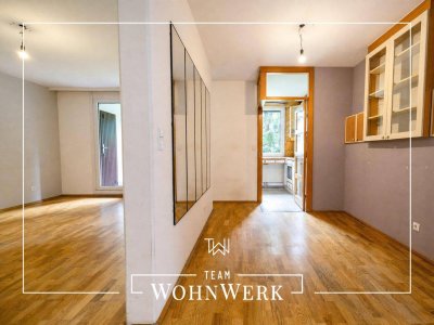Viel Potenzial | 3-Zimmer-Wohnung mit Südwest-Loggia und ruhigem Innenhofblick