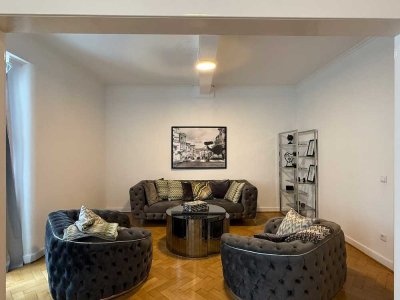 Vollmöblierte 3-Zimmer-Etagenwohnung mit Balkon in begehrter Lage von Düsseldorf