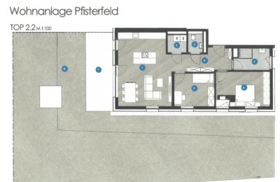 Dreizimmer Gartenwohnung Top 2.2 in Fügen - WA Pfisterfeld