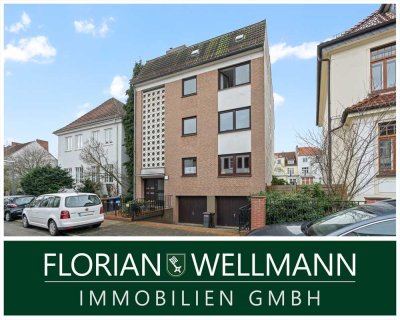 Bremen - Wachmannquartier | Äußerst geräumige 3-Zimmer-Hochparterre-Wohnung mit großem Südwestbalkon