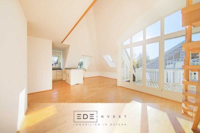 Charmante Dachgeschoss-Maisonettewohnung mit traumhaftem Westbalkon in ruhiger Lage!