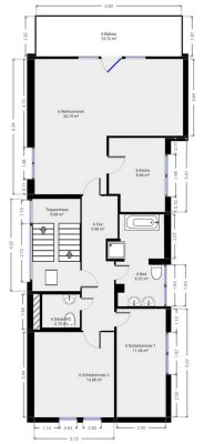 3-Zimmer-DG-Wohnung mit Klimaanlage und Taunusblick in Karben