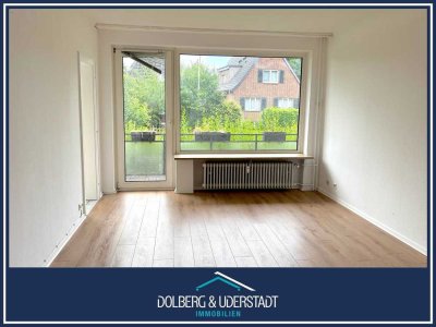 Ein Zimmer Hochparterre - Wohnung mit eigenem Gartenanteil 
in Halstenbek an Hamburgs Grenze