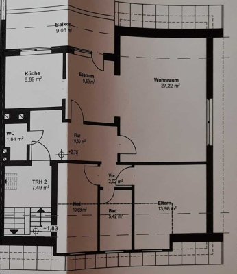 Helle 3,5-Zimmer-Wohnung in Doppelhaushälfte mit Sonnenbalkon & Waldrandlage – 87 m², 1.172 € Warm