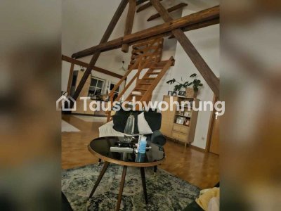 Tauschwohnung: 1,5 Zi.-Wohnung mit Dachbalken