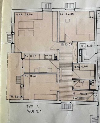 3 Zimmer Erdgeschoss Wohnung