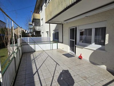 Sonnige 3-Zimmerwohnung mit großem Balkon und direktem Gartenzugang