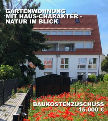 NATUR IM BLICK - GARTENWOHNUNG MIT HAUS-CHARAKTER