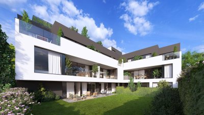 Großzügige Gartenwohnung mit zwei Terrassen und exklusiven Freiflächen