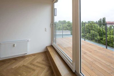 sehr schöne 4,5-Zimmerwohnung in Leipzig Schleußig mit Balkon und herrlicher Dachterrasse