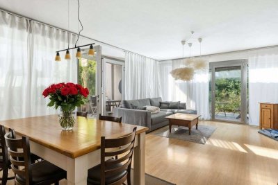 Exklusive Loftwohnung mit großem Gartenanteil in zentraler Lage