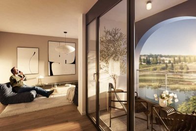 Die exklusivste Adresse im Neckarbogen - 3,5 Designwohnung mit internationaler Stararchitektur