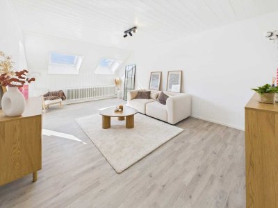 Moderne und gemütliche 4-Zimmer-DG-Wohnung mit sonniger Dachterrasse und Garage in Senden!