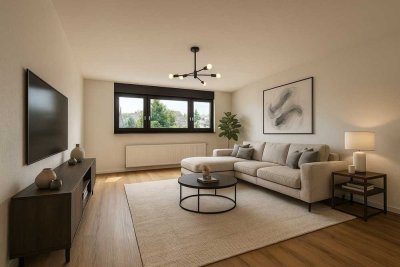 Modernisierte 3,5-Zimmer-Wohnung mit Einbauküche, Garage & Blick ins Grüne – sofort bezugsfrei!