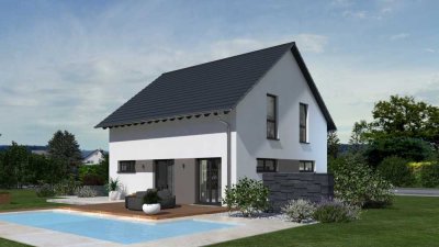 GROSSES EINFAMILIENHAUS MIT SATTELDACH
