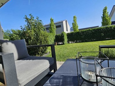 ..moderne Erdgeschoss-Wohnung mit großer Terrasse und eigenem Garten in ruhiger Lage in Mühldorf..