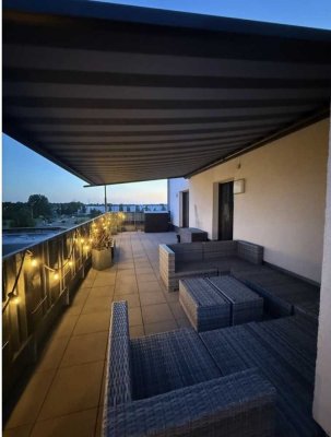 Mieten auf Zeit: Exklusive Penthouse-Wohnung mit großzügiger Terrasse in Neu-Allermöhe