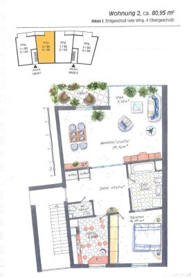 Geräumige Zwei-Zimmer-Wohnung mit Balkon !Provisionsfrei!