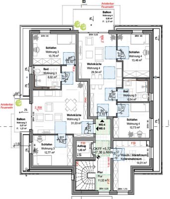 WBS für 2 Personen mit Bewerbung einreichen - 3-Zimmer Wohnung in inklusivem Haus in Lev-Rheindorf