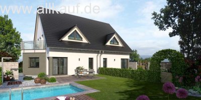 Moderne Architektur mit klaren Linien und lichtdurchfluteten Räumen.