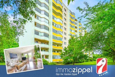 Hohenschönhausen: Familienfreundliche 5-Zi.-Wohnung mit Südloggia, Blick ins Grüne & Energieklasse B