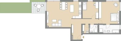 Traumwohnung mit 122 m² Wohnfläche und eigenem Garten! (201)