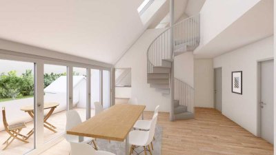 Neubau! Schicke Maisonette-Wohnung mit Blick über Karlsruhe