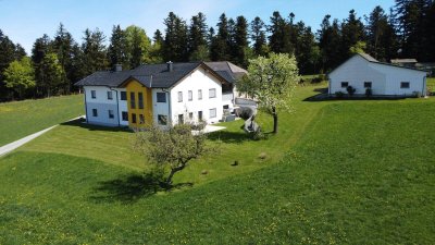 Ländliche Idylle grenznah zu Bayern - ehemaliges Sacherl mit Weitblick, ca. 1 ha Grund + 5 ha zusätzliche Landwirtschaftsfläche möglich