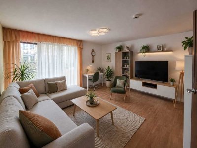 ⭐⭐⭐⭐⭐ Helle freundliche 2,5- Raumwohnung mit EBK, Balkon, Fahrstuhl und TG-Stellplatz