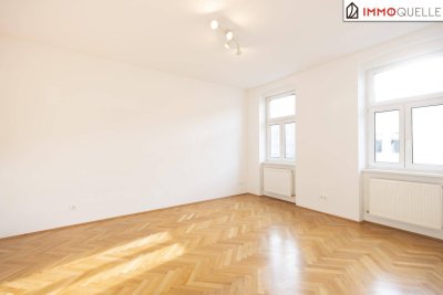 Stilvoll leben mit klassischem Wiener Flair ! Lichtdurchflutete 3-Zimmer-Wohnung mit Fischgrätparkettboden, hohen Räumen &amp; Citynähe