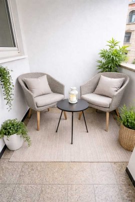 Provisionsfrei: Möbliertes Apartment mit Loggia + Tandemgarage optional in Toplage Stuttgart Süd