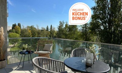 4-Zimmer-Wohnung ab Sommer bezugsfertig - mit 2 Bädern, Südbalkon & unverbaubaren Seeblick