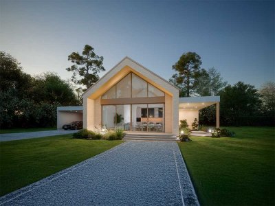 Moderner Bungalow inkl. Grundstück in EH40 plus u. Markenküche