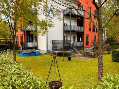 Exklusive 4-Zimmer-Erdgeschosswohnung mit Garten, 2 Balkonen und Terrasse