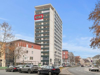 Hoch hinauf! Schöne 3 Zi Stadtwohnung 95,00m² mit Loggia im Rothauerhochhaus im 12. OG mit Traumaussicht