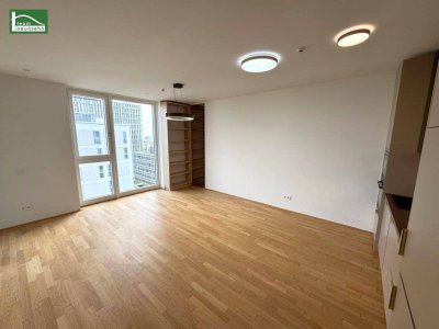Exklusives Wohnen in VIENNA22 – Neubau mit Dachterrasse, Pool &amp; Fitness über den Dächern von Wien!