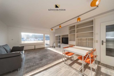 Klein aber oho... exklusive Wohlfühloase 
mit Balkon mit Panoramaaussicht 
und Hallenbad!
