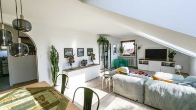 Traumhafte Dachgeschosswohnung mit Panoramaausblick – Lebensqualität über den Dächern der Stadt
