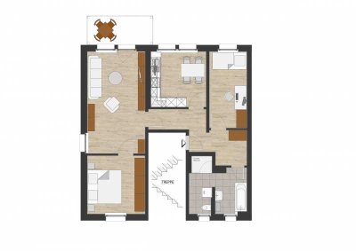 Gemütliche Wohnung mit sehr hochwertiger Ausstattung zu  vermieten