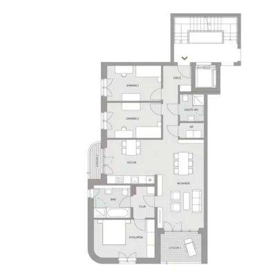 Geschmackvolle 4-Zimmer-Wohnung mit gehobener Innenausstattung mit Einbauküche in Wolfsburg