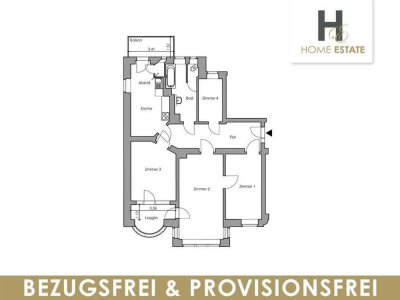 Einzigartig und selten – Stuckaltbauwohnung mit historischen Türen