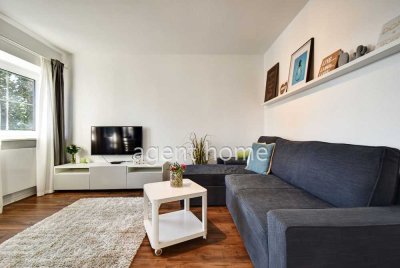 MÖBLIERT - STADTNAH UND DOCH RUHIG - 1-Zimmer-Wohnung mit Balkon