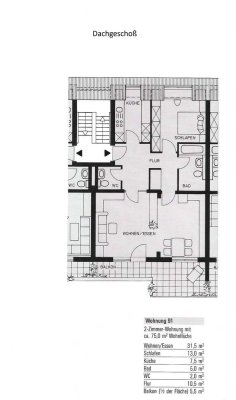 Schicke Dachgeschosswohnung